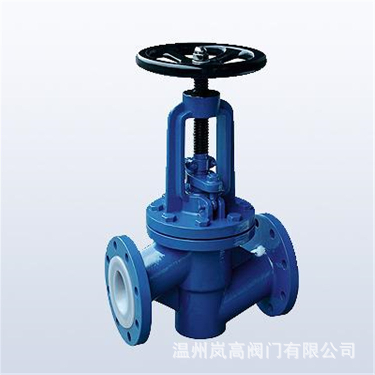 手动截止阀 铸钢材质 J41F46-16C 衬氟截止阀 法兰连接 DN65