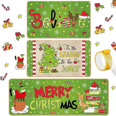 decorative floor mat | Avtomobil döşəmə paspasları - christmas-3-4060cm-short-style-on-top-crystal-velvet