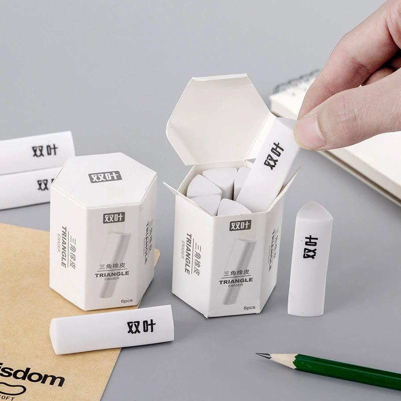 Треугольник резиновая коробка Треугольный ластик протирает без следов