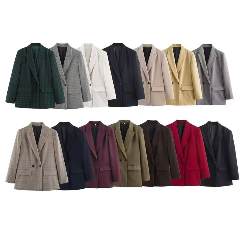 Export order! 2026 autumn new European and American style fashionable versatile blazer 7800595 Export order! 2026 autumn new European and American style fashionable versatile blazer 7800595
