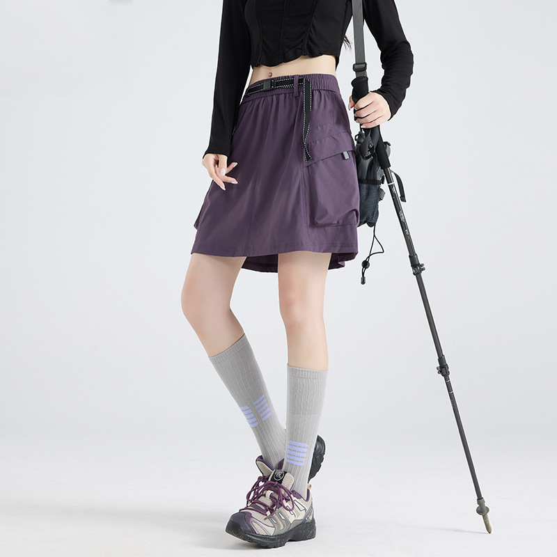 大牌工装半身裙女款夏季2025新款速干运动短裙小个子五分裤裤裙女|undefined