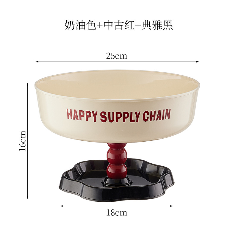 Plato de frutas de alto valor de cara, plato de dulces exquisito de sala de estar doméstica, plato de té de la tarde, plato de pastel francés