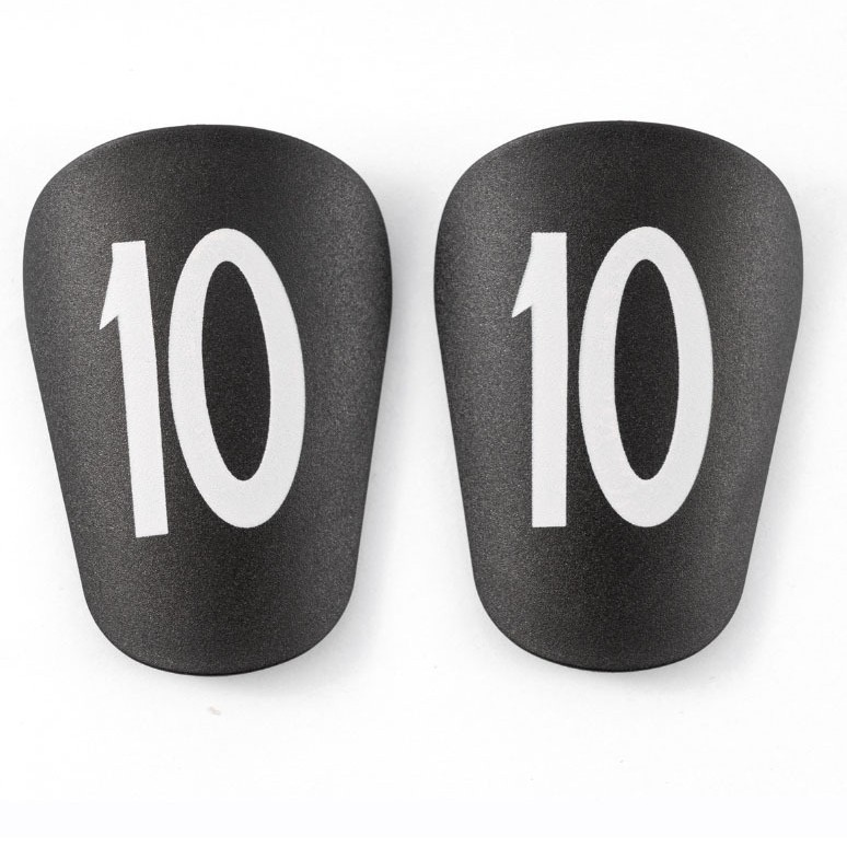 No. 9 No. 10 Black Mini Mini Shin Pads Football Outdoor Sports Plug-In Anti-Collision Calf Pads