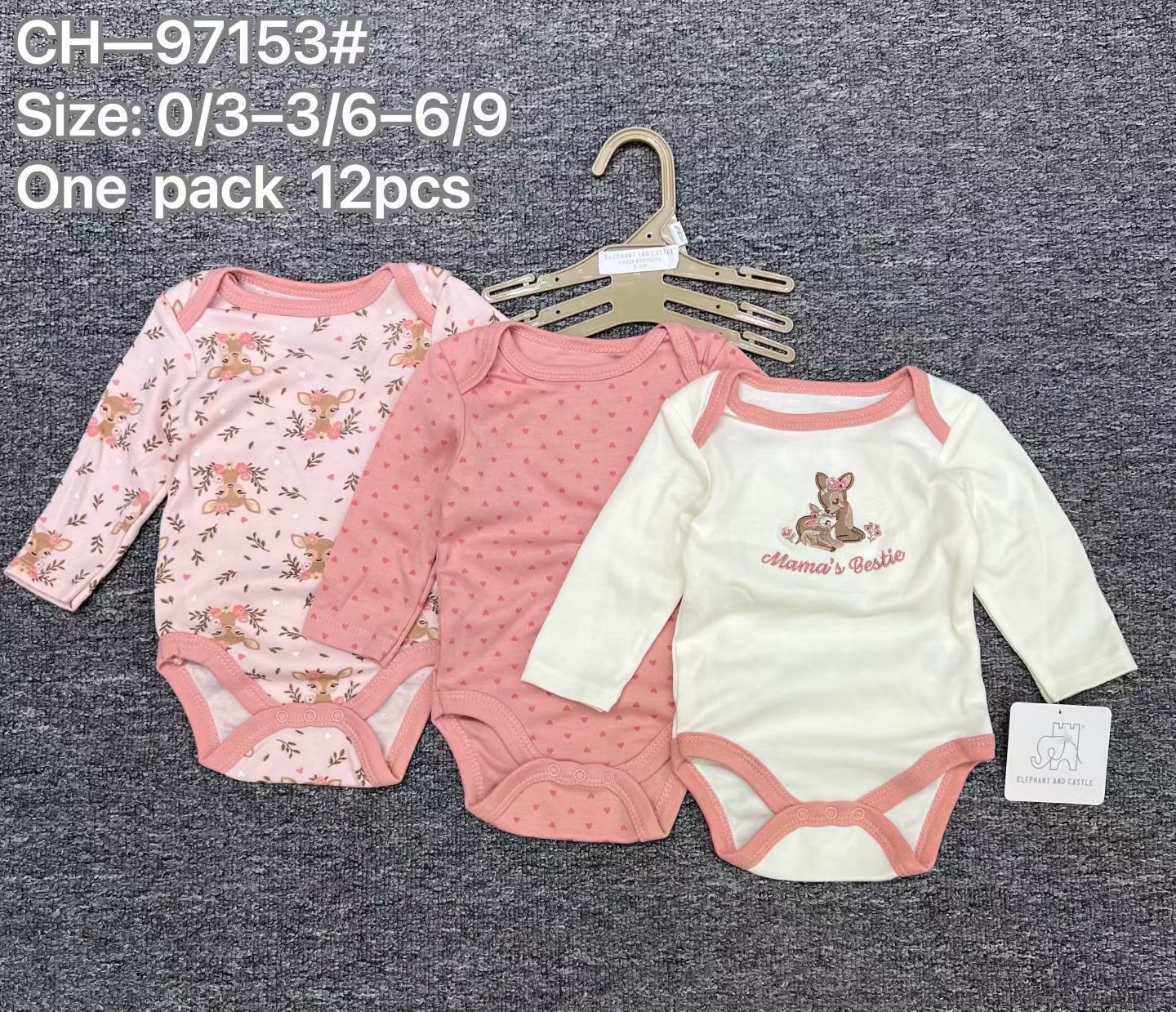 Pañalero para Bebé Set de 5 Piezas de Algodón de Manga Larga para Recién Nacidos image 13