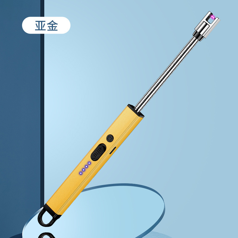 Fabricantes al por mayor Arco Tipo-c Cargador Encendedor Estufa de gas Encendido Agarre Exalargue Cocina Encendedor Transfronterizo Chong