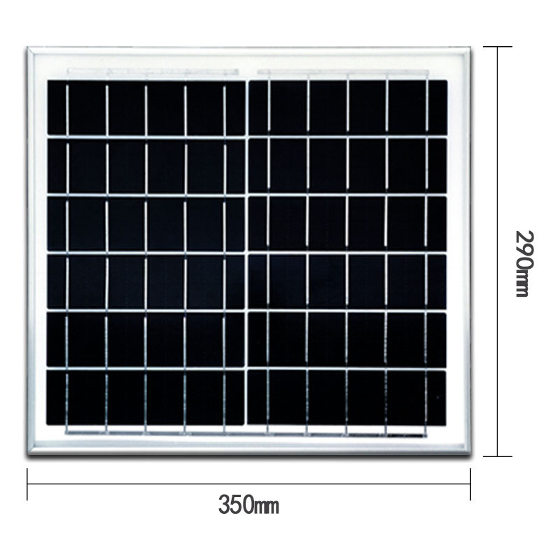 12W de silicio policristalino 6v9v lámpara solar pequeños electrodomésticos placa de carga marco de aluminio laminado célula solar
