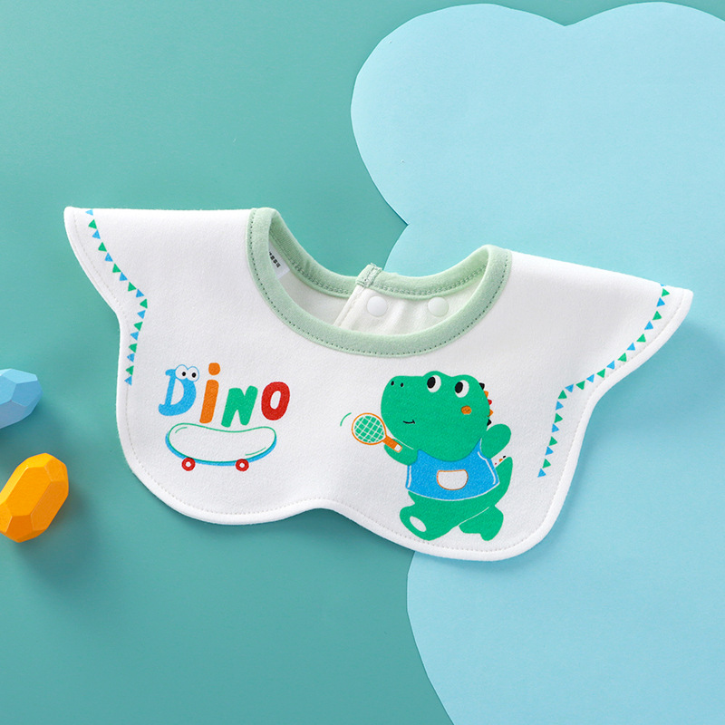 Babero para bebé toalla de saliva para bebé algodón impermeable recién nacido a prueba de vómitos babero para comer 360 grados rotación primavera y verano