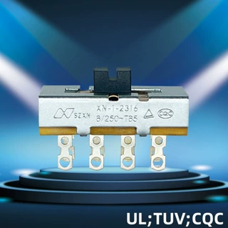 XN-1-2316灯饰电源波段开关吸尘器暖器拨动开关电动工具滑动开关