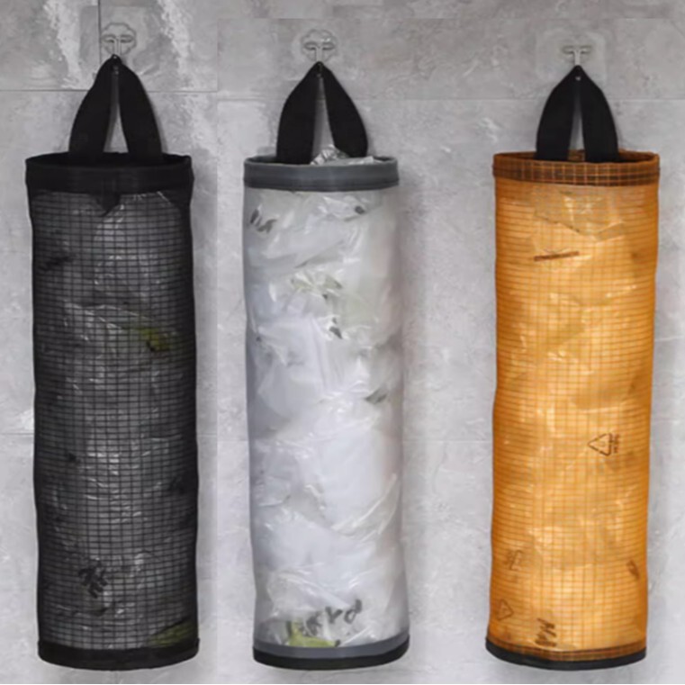 Storage Hanging Bag Behind the Door, Kitchen Garbage Bag Storage Bag, Wall-Mounted Removable Storage Bag, Convenient Round Organizing Bag Storage Hanging Bag Behind the Door, Kitchen Garbage Bag Storage Bag, Wall-Mounted Removable Storage Bag, Convenient Round Organizing Bag