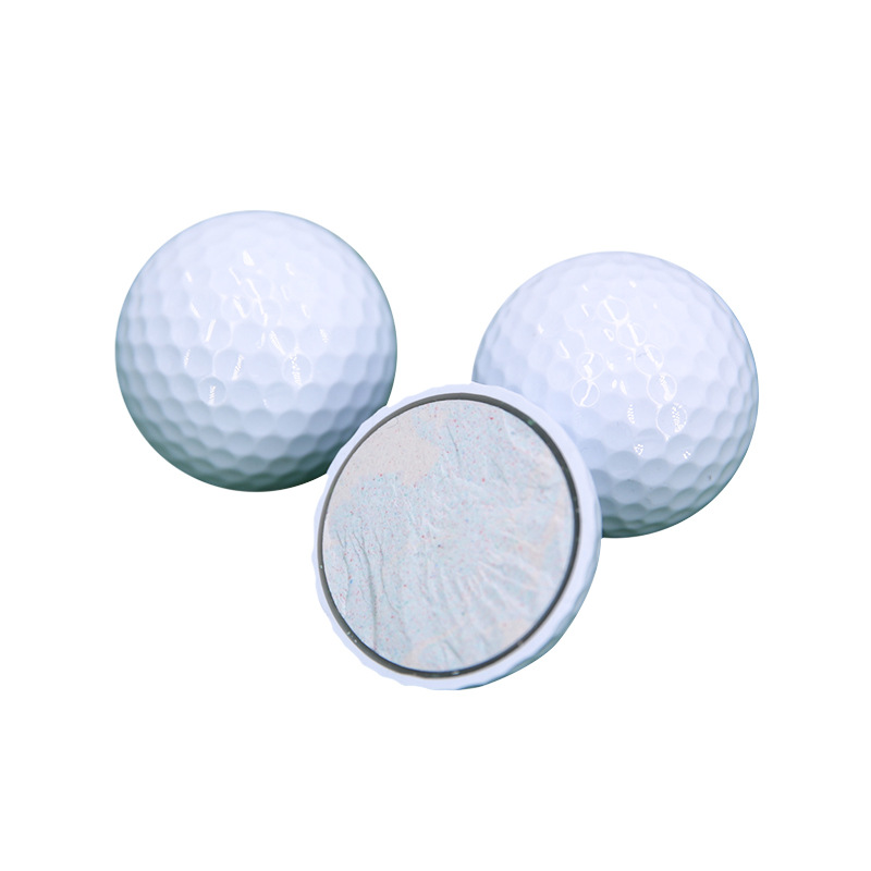 FUENTE Venta al por mayor de fábrica Golf sarin Bola de competencia de tres capas 332 Bee Hole alta pelota de golf elástica impresa LOGO