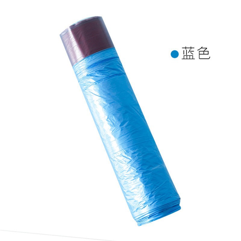 Blue garbage bag
