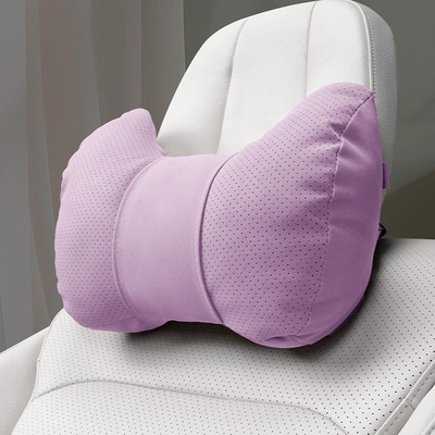 Car Headrest Neck Protector Car Headrest - horn-style-taro-purple-one-headrest-set