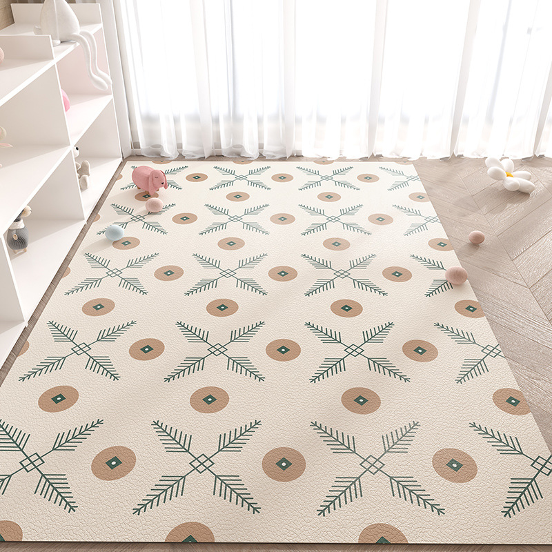 漫画かわいいゲームパッド家庭用拭き取りフリーレザーカーペット裁断可能防水防油リビングカーペット