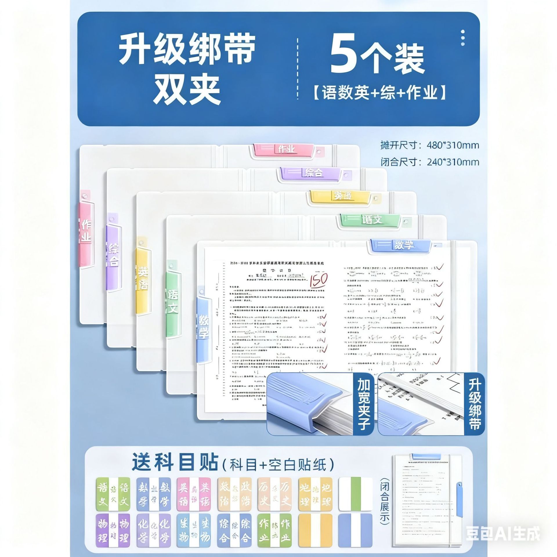 A3/A4 스트랩 모델(5개 팩)
