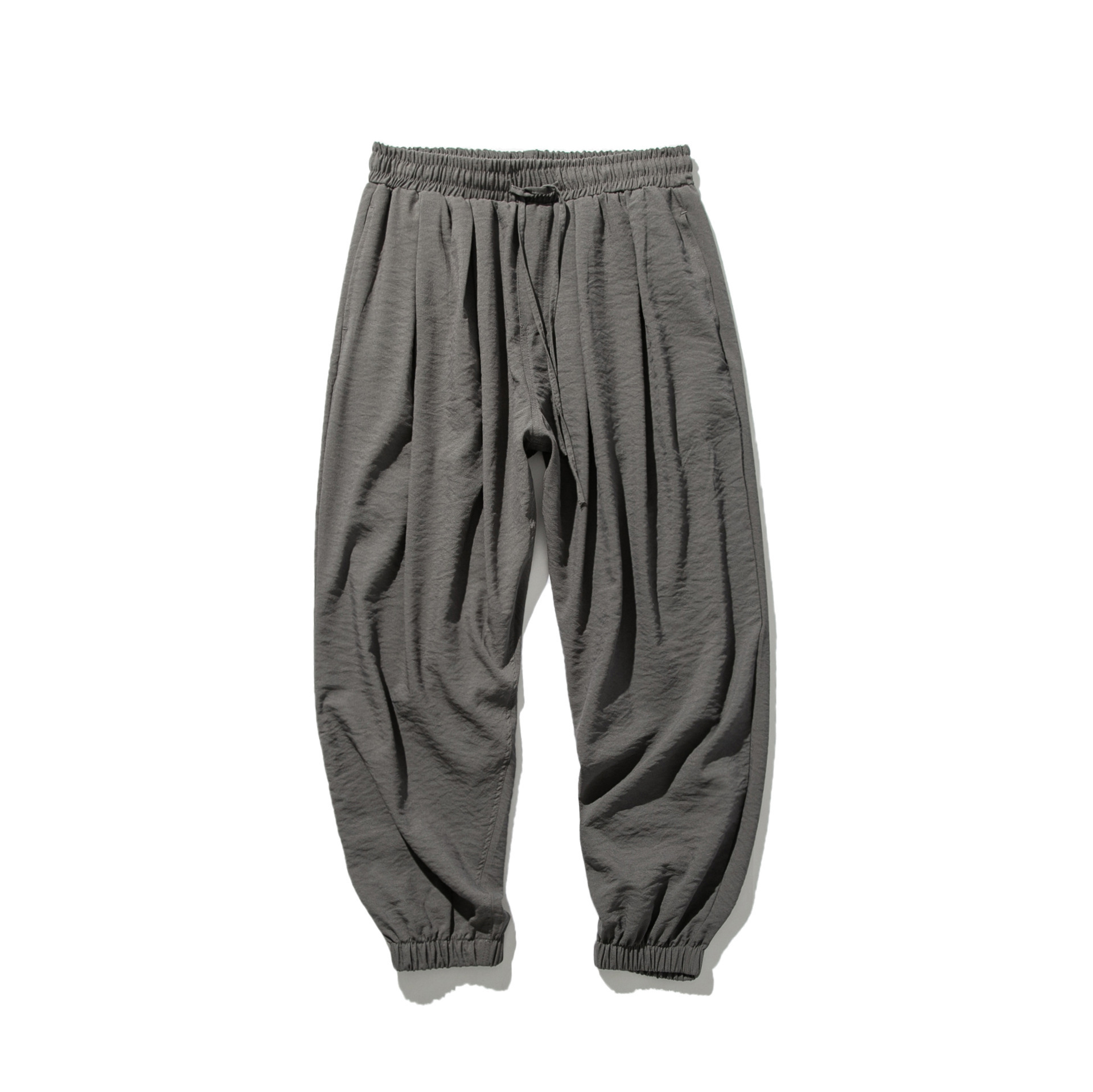 Pantalones casuales para hombres de primavera y otoño, pantalones sueltos de talla grande, pantalones anchos con cordón japonés, pantalones retro Harlan para hombres de estilo de Hong Kong