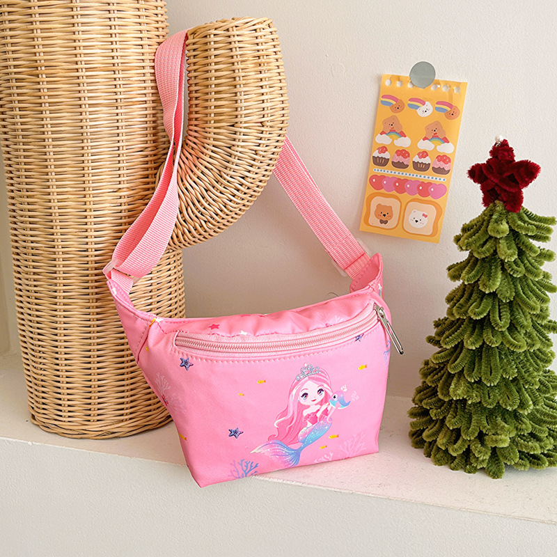 Bolsas de niños al por mayor transfronterizas de dibujos animados dinosaurios unicornios bolsas de pecho para niñas nuevas lindas bolsas de cintura para bebés