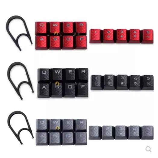 Corsair Mechanical Keyboard K70Rgb Original Abs Material Keycap Gray Red Game Supplement 10 Universal
