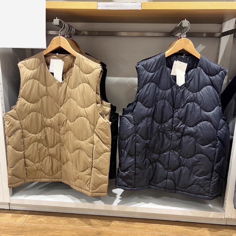 High-Quality Goods from the Channel: Men's and Women's Lightweight down Portable Vest with Curved Stitching, Autumn/Winter 25, 480950