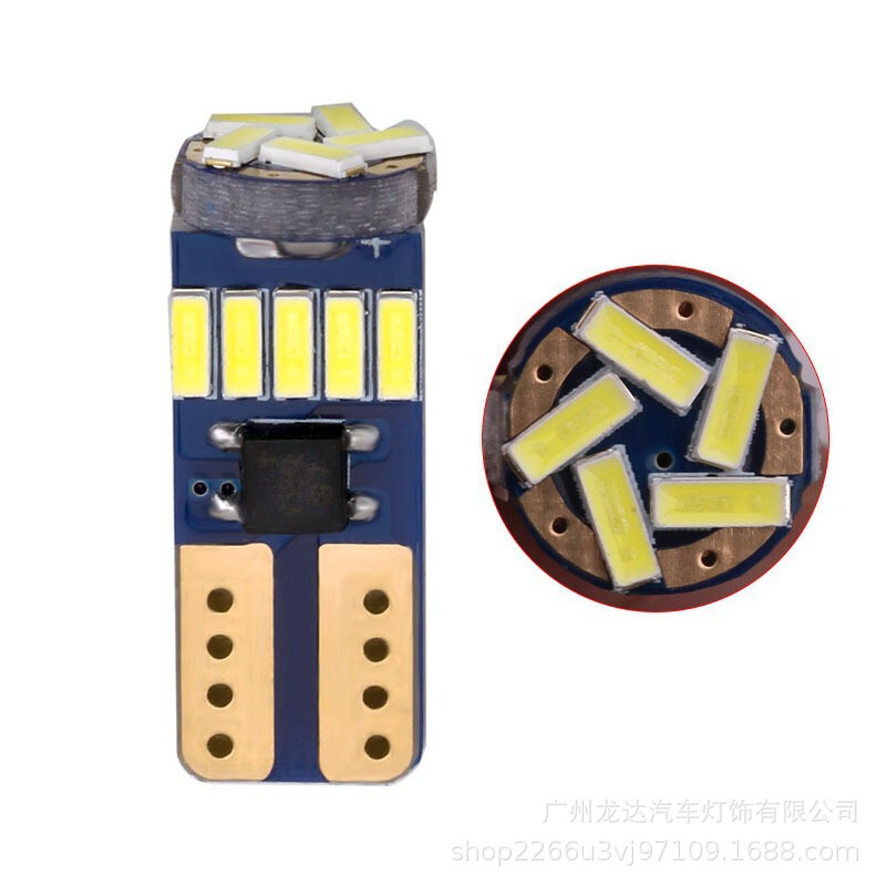 Cross-border dedicated decoding lamp T10 4014 15smd width indicator lamp highlight reading lamp car infinite lamp