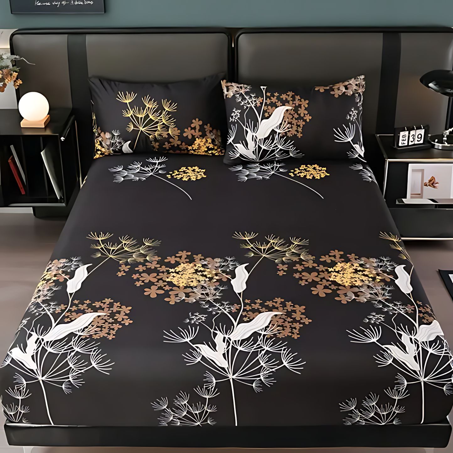 TEMU / JIT simple viento de alta definición impresión digital cama cómoda camisa colchón kit para hacer dibujos