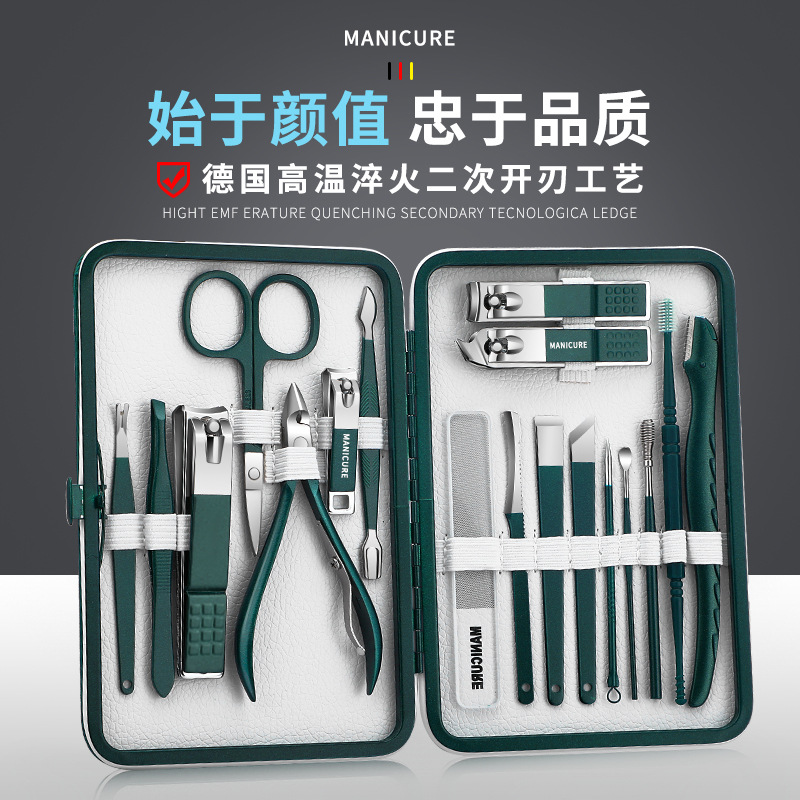 Nail cutter pedicure set tijeras de uñas portátiles regalos set pinzas de uñas pinzas de garganta herramientas para el hogar