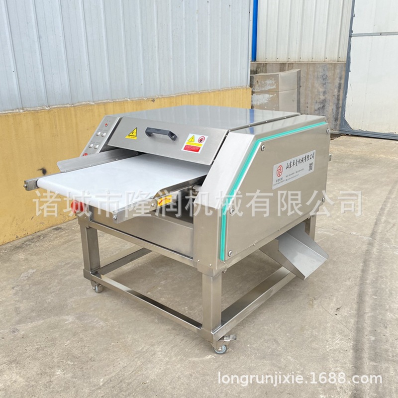 隆润机械鸡脖子去皮机食品加工车间鸡腿鸡胸鸡脖扒皮机产量高