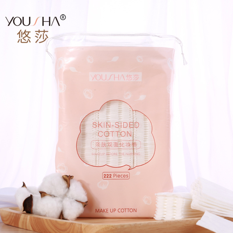 LMLTOP 222 piezas de bolsa elástica de algodón para maquillaje tipo sándwich, desechable, engrosada, para remover maquillaje, colección al por mayor