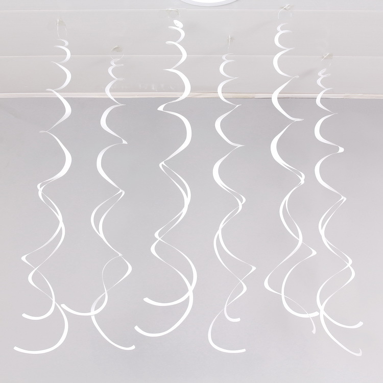 Decoración navideña vórtice PVC espiral colgante decoración de ventanas de flores de corredor diseño de decoración de techo a medida