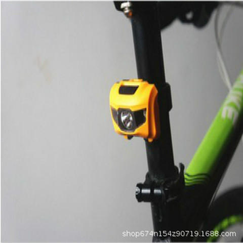 Bicicleta luz LED bicicleta de montaña luz trasera faro luz trasera de doble propósito mini luz de advertencia equipo de equitación fuerte luz de plástico