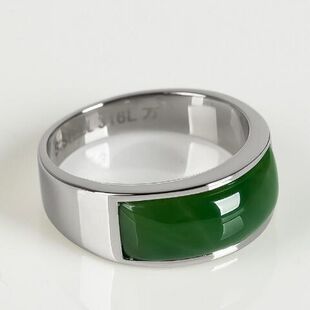 Xinjiang Hetian Jade Ring for Men and Women, Jasper Ring, Natural Jade