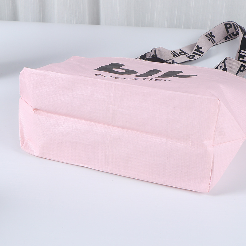 Bolsa tejida portátil, película personalizada, regalo impermeable, compras, bolsa de piel de serpiente en movimiento, bolsa publicitaria de exhibición, engrosamiento