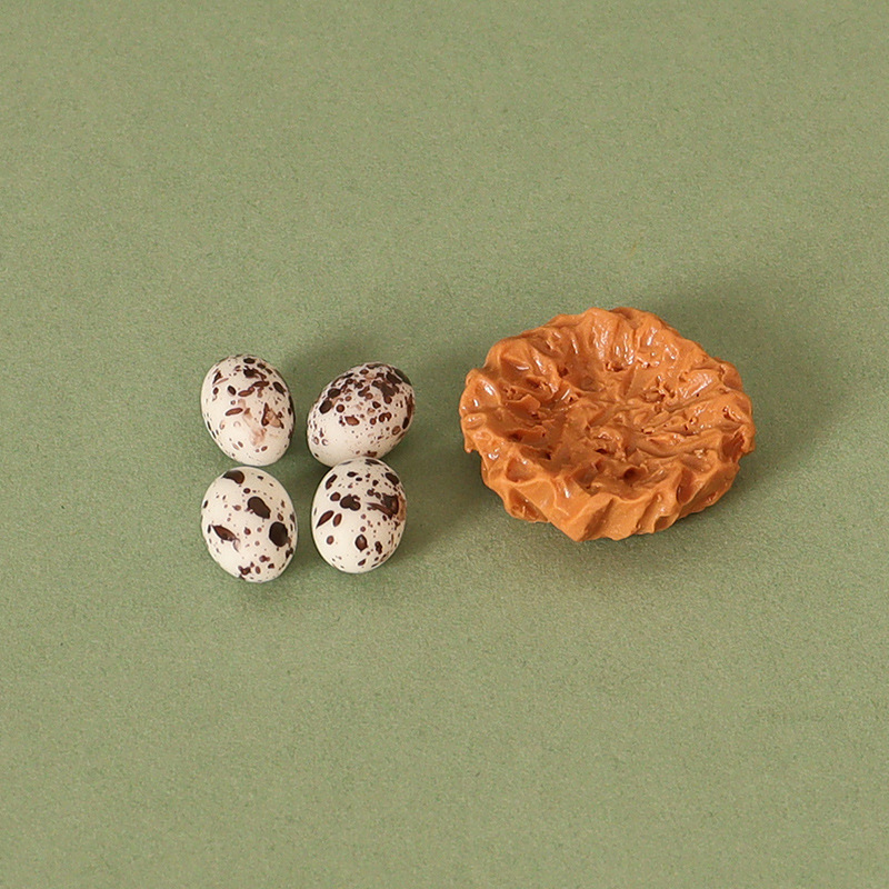 Dollhouse miniatura OB11 comida y juego accesorios de tiro modelo decoración escena huevo pollo nido combinación