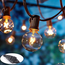 跨境复古爱迪生户外露营LED户外庭院太阳能庭院装饰非标G40灯串