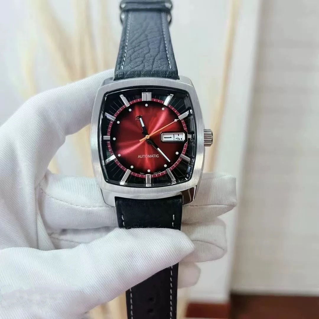 Men's Retro Barrel-shaped Automatic Mechanical Waterproof Watch_voghion.com