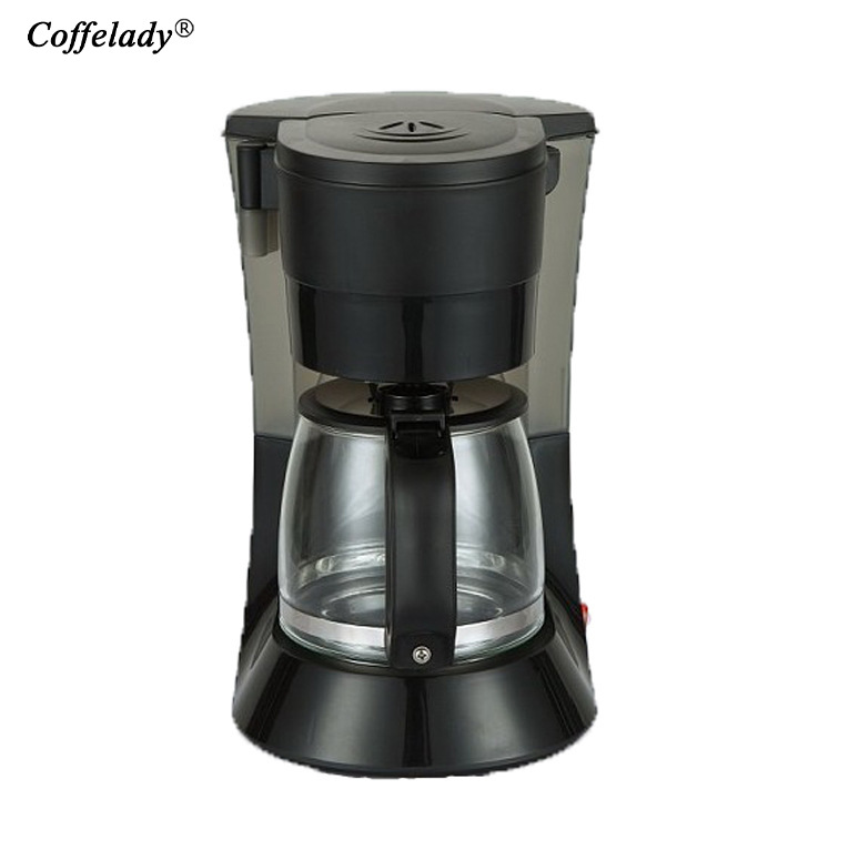 2-5 taza de goteo automático máquina de café americana Oficina cafetera de moda