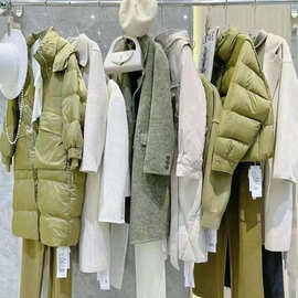 哈祥喜24冬知性简约羽绒服双面羊绒连衣裙裤裙品牌折扣直播一手货