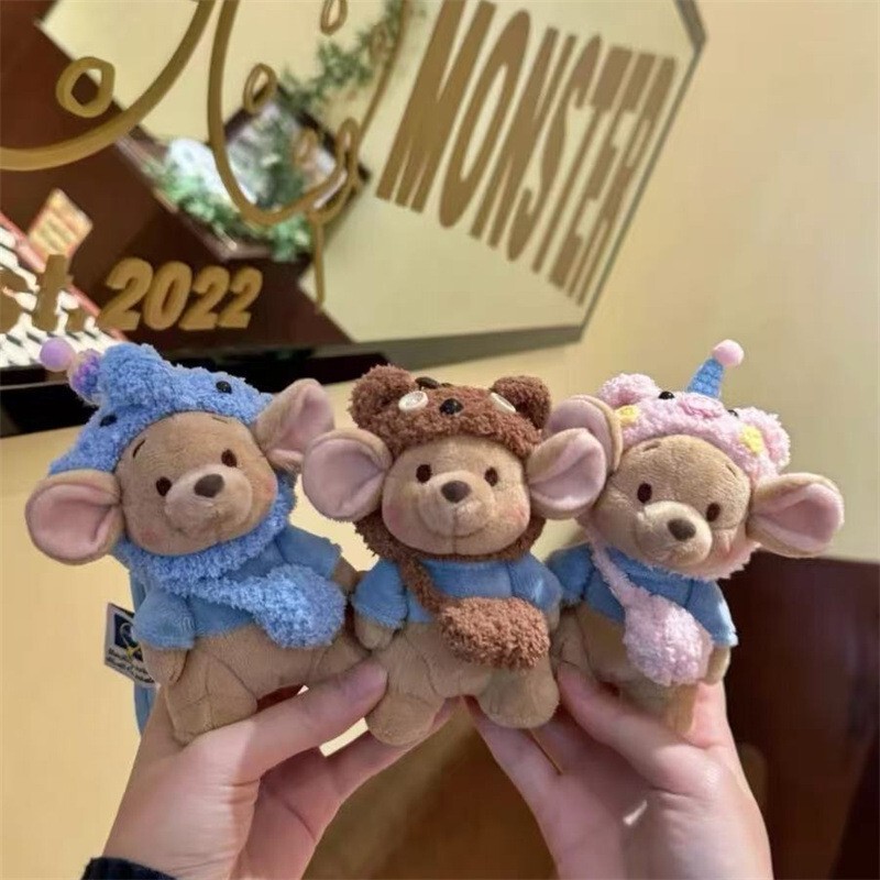 Cute Dongdi Bean Doll Pendant Couple Bag Keychain Pendant Wallaby Doll Plush Toy Wholesale