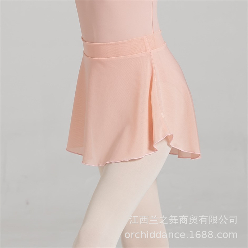 Lanzhi Dance New Ballet Children's Western Style Girl Performance Dress Mesh Skirt Short Skirt Stretch Skirt Free Shipping