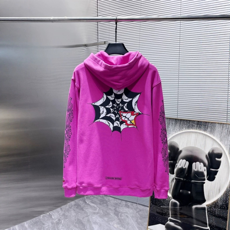 Autumn and Winter American Street Style Hooded Sweatshirt with Spider Web Print on the Back, Loose Casual Rose Red Hoodie for Men and Women Autumn and Winter American Street Style Hooded Sweatshirt with Spider Web Print on the Back, Loose Casual Rose Red Hoodie for Men and Women
