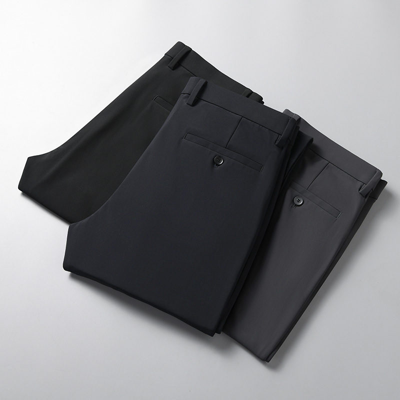Authentic 2026 Autumn/Winter New High-End Men's Casual Pants Thick Straight-Leg Long Pants Business Men's Trousers Authentic 2026 Autumn/Winter New High-End Men's Casual Pants Thick Straight-Leg Long Pants Business Men's Trousers