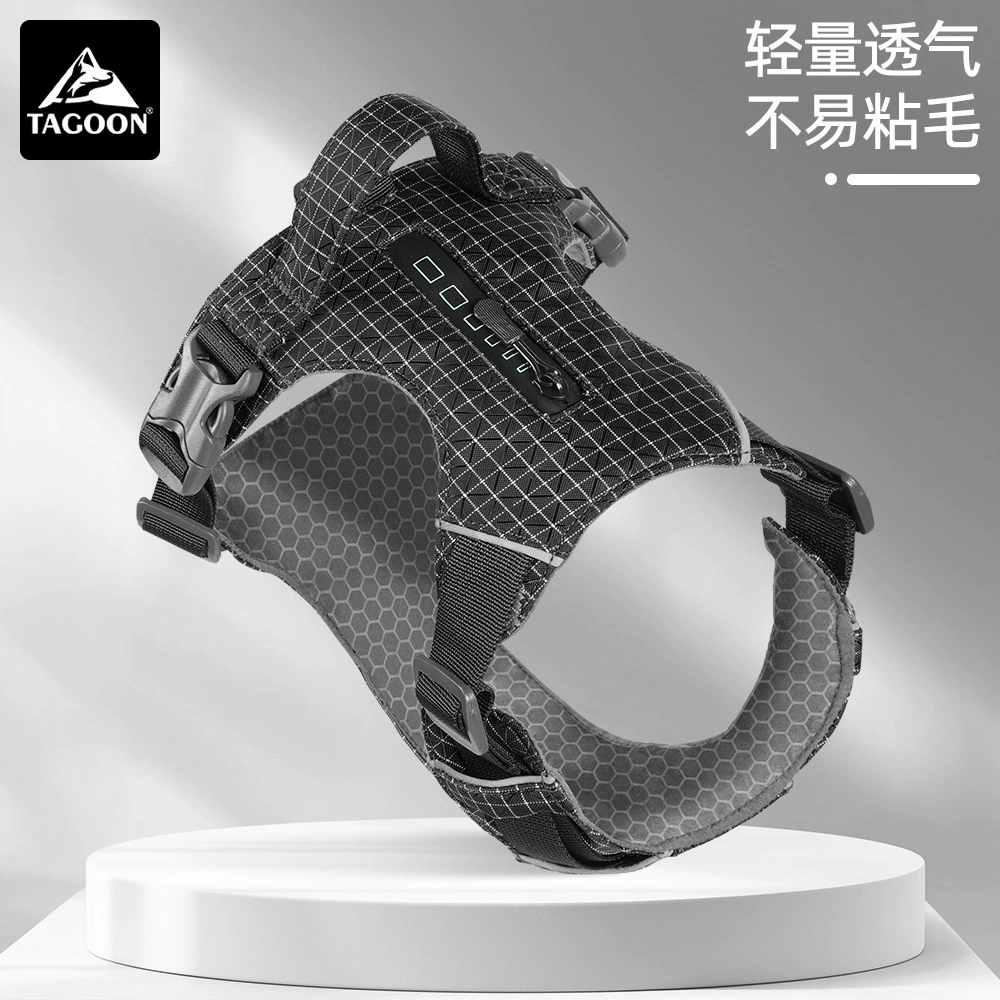 Amazon Dog Dogs Backs Легкий клетчатый ремень для собаки Взрывозащищенная ручка с отражающие домашние животные тяги оптовая продажа