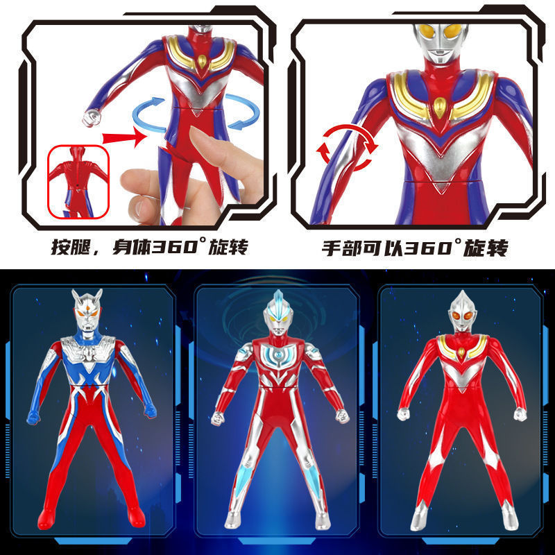 新型回転ウルトラマン玩具スパイダーマンアイアンマン美チーム緑巨人ディガのフィギュア玩具卸売り|undefined