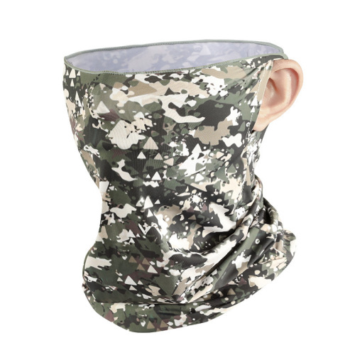 Summer Ice Silk Sunscreen Mask Outdoor Cycling Anti-UV Cooling Magic Headband Lightweight Breathable Ear-hanging Neck Cover