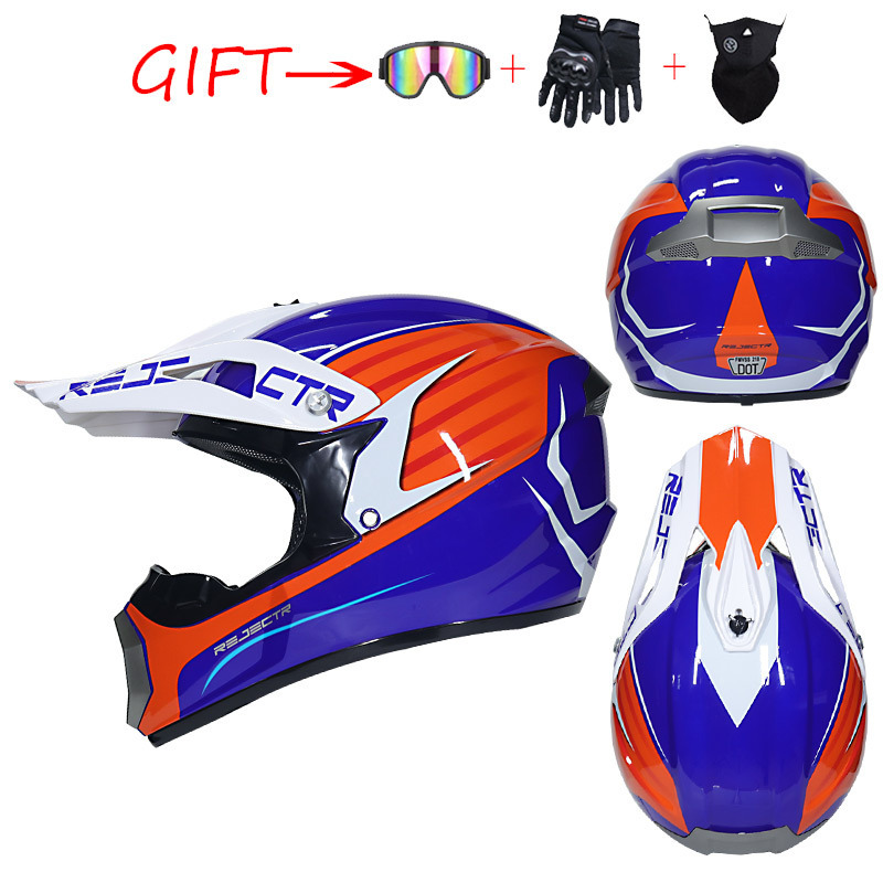 Casco integral todoterreno para senderos de montaña, para motociclistas, diseño KTM, ideal para cross-country y senderos todoterreno.