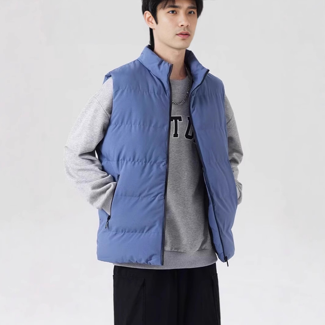 2024 primavera y otoño chaleco de algodón hombre y mujer chaleco de algodón chaleco abrigo abrigo de algodón tendencia casual moda universal