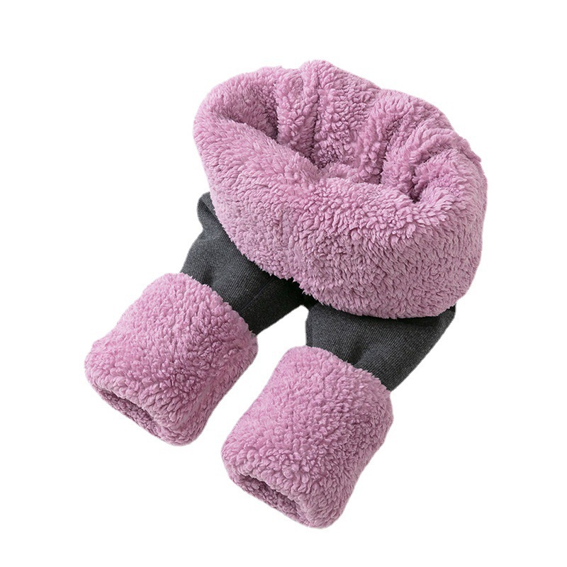 Pantalones de yoga cálidos de otoño e invierno, leggings de algodón acanalado con rayas verticales grises, pantalones de terciopelo nube de cintura alta para mujer, novedad transfronteriza. image 6