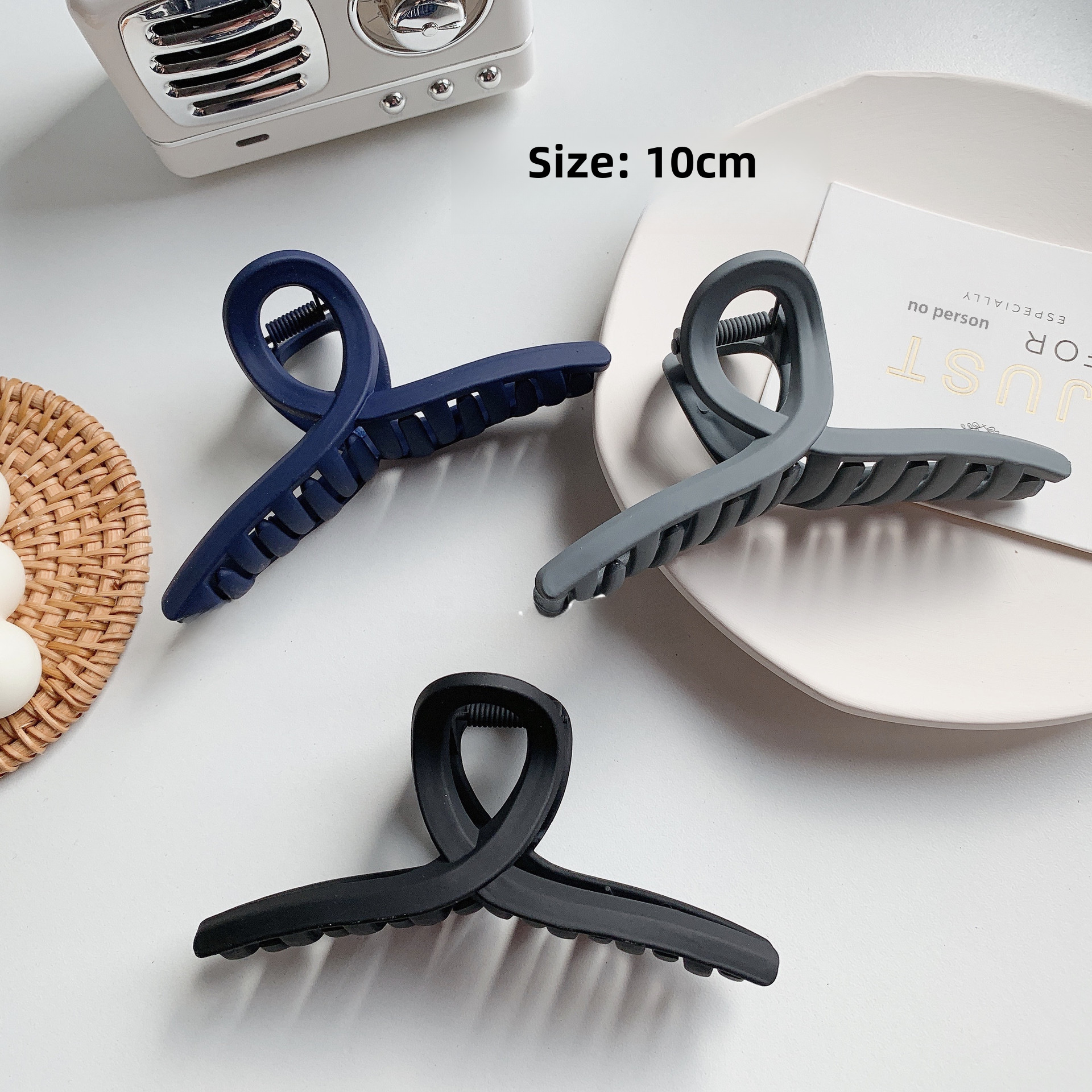 Frosted Large Hairpin Korean Disc Hair Clip Girl's Head Hair Clip Headwear Large Shark Hairpin Wholesale_voghion.com