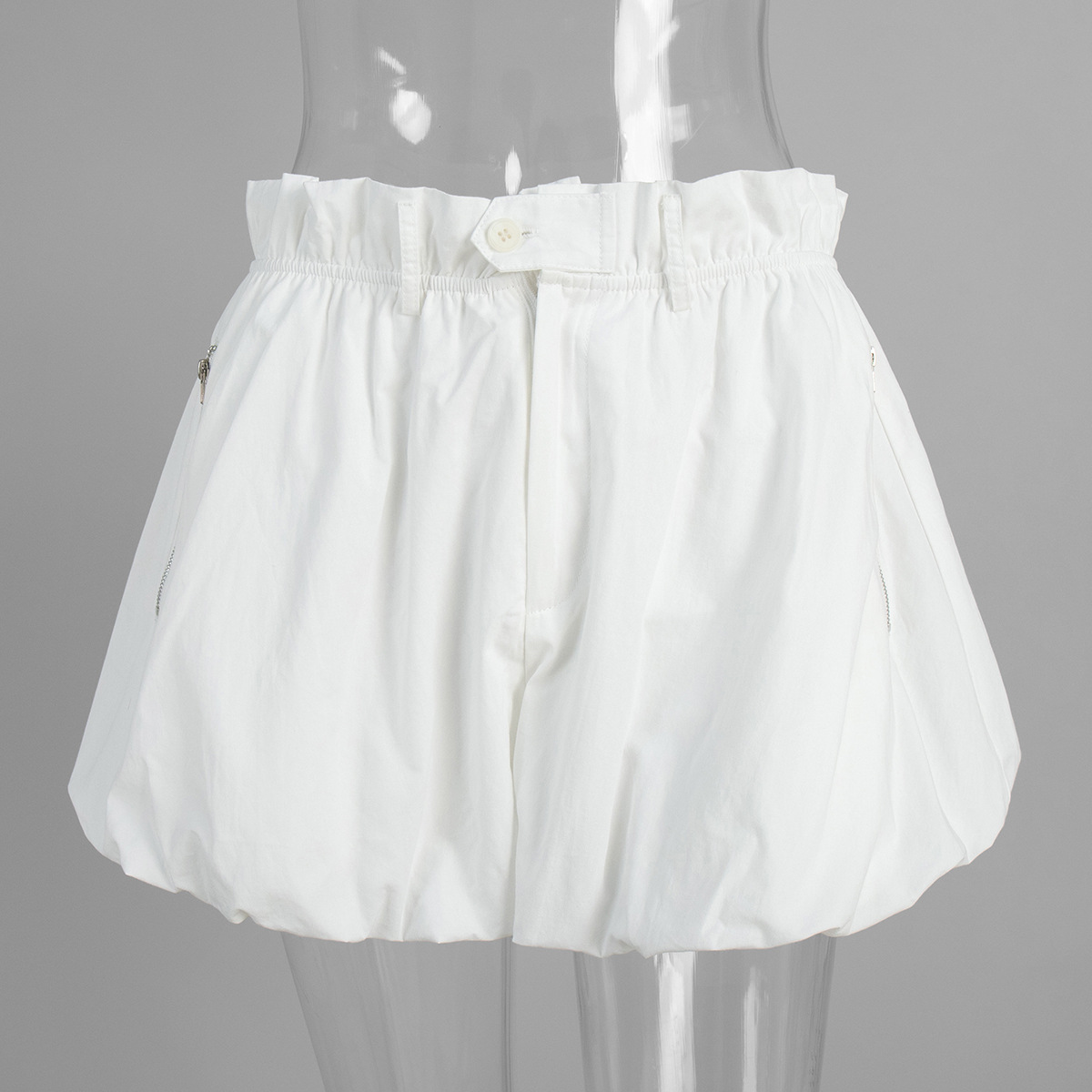 Pantalones Cortos Tipo Globo con Cintura Alta de Algodón, Holgados, para Viajes y Ocio