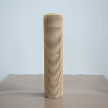 ♔4*4网格状耐高温特氟龙网格输送带 耐腐蚀铁氟龙涂层网格布