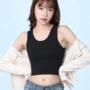 打底女士修身露脐小背心